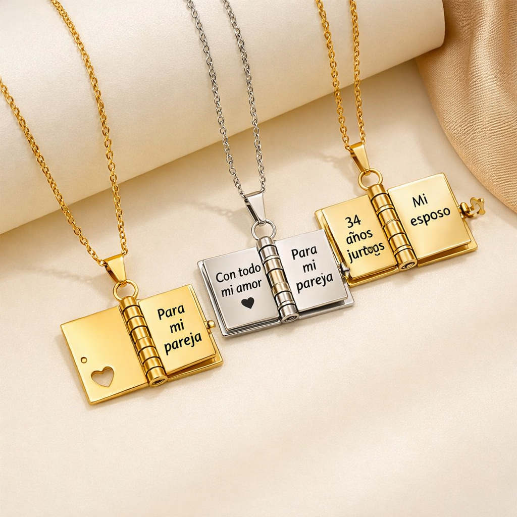 Collar Libro Personalizable – Graba Tu Propio Mensaje